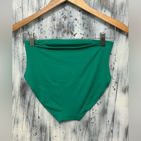 Spanx Classic High Rise Swimsuit Bottom Brief in Mystic Green - Picture 2 of 11